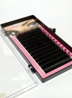 CÍLIOS FIO A FIO NAVINA BLACK - 12mm (G) - Beleza Lineare
