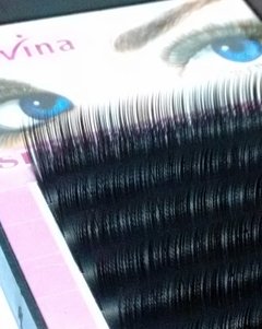 CÍLIOS FIO A FIO ALINHADOS NAVINA BLACK - 8mm (P) na internet