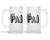 Caneca De Chopp Jateada Personalizada Pai