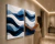 Duo Quadros decorativos Ondas Azul na internet