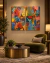 Duo Quadros decorativos Arte colorida