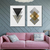 Kit 2 Quadros decorativos canvas Geométricos para sala - loja online