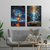 Kit 2 Quadros decorativos canvas Jesus Igreja para sala - Delivery Quadros