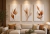 Trio Quadros Decorativos Folhas Tons Terrosos Clean - comprar online