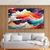 Quadro decorativo sala Ondas Coloridas Abstrato na internet