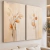 Duo Quadros decorativos Flores Clean - comprar online