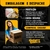Conjunto 3 Quadros Decorativos Mapa Mundi Preto E Dourado - Delivery Quadros