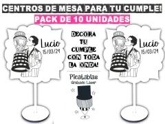 Centros de mesa con grabado laser para cumpleaños. MESSI SELECCION COPA AMERICA - PICATABLAS GRABADO LASER (Tienda de regalos)