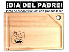 DIA DEL PADRE - Plato de asado con grabado laser. Regalos corporativos