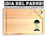 DIA DEL PADRE. Regalos corporativos. Plato de asado con grabado laser