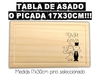 Tabla bandeja de picadas o plato de asado con grabado laser. Regalos de souvenirs. Grabado de logos. - comprar online