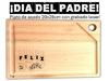 DIA DEL PADRE - Plato de asado con grabado laser. Regalos corporativos