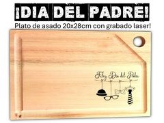 DIA DEL PADRE - Plato de asado con grabado laser. Regalos corporativos