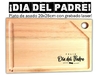 DIA DEL PADRE - Plato de asado con grabado laser. Regalos corporativos