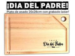 DIA DEL PADRE - Plato de asado con grabado laser. Regalos corporativos