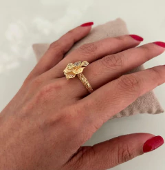 Anel Rosa Vazada - Aro 20 (Cód. 10017) - comprar online