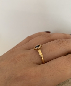 Anel Formatura Pedra Elíptica - Aro 22 (Cód. 3145) - comprar online