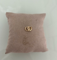 Brinco Argola Cravejado 1,0cm (Cód. 10073)