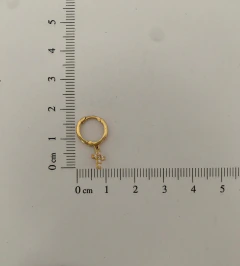 Brinco Argola Cruz (Cód. 4324) - Joias Safir - ouro 18k em Belém-PA