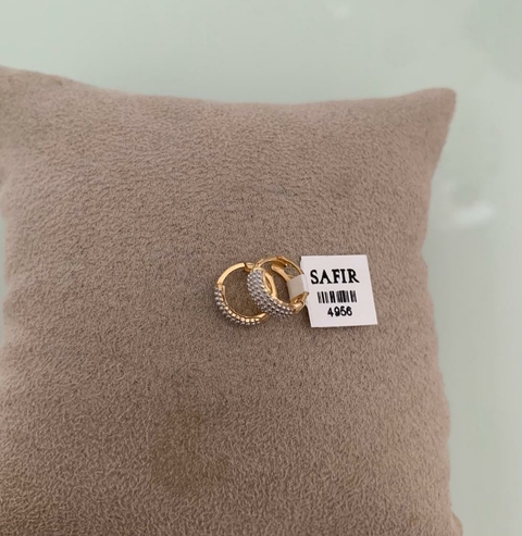 Brinco Argola 2 Cores (Cód. 4956)