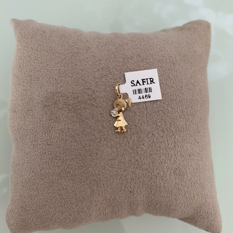 Pingente Menina Coração (Cód. 4469)