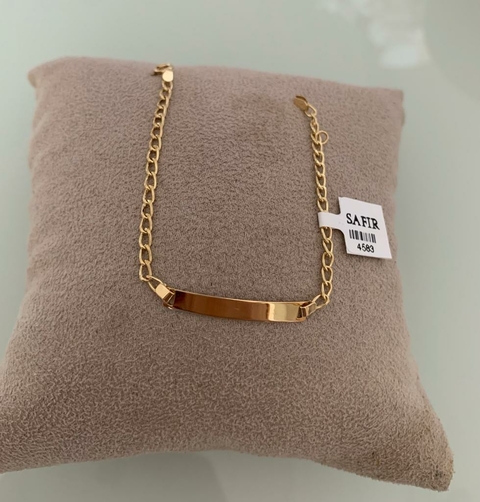 Pulseira Chapinha Groumet Infantil 14cm 1.2 (Cód. 4583)