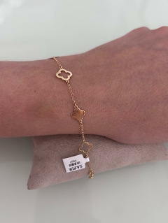 Pulseira Trevo 4 Pétalas 17,5cm 1.54 (Cód. 7015) - comprar online
