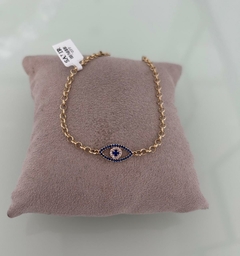 Pulseira Elo Ping. Olho Grego 19cm 2.5 (Cód. 7017) - comprar online