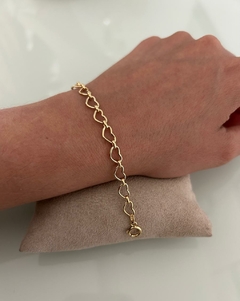 Pulseira Corações 20cm 2.52 (Cód. 7050) - comprar online