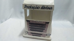 cabine scania  branca   simples   feito mdf  (  foto  real 01  ) - comprar online