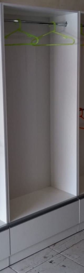 Armário arara com gaveta MDF Branco .cód AN15