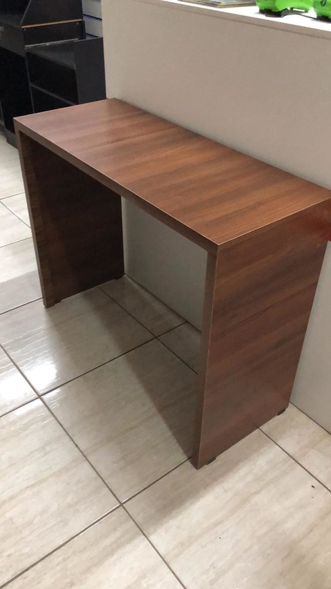 MESA HOME OFFICE SEM GAVETA MDF AMADEIRADO CÓD.BASICa
