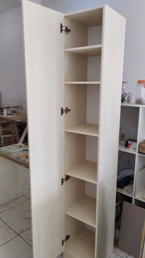 Armário sapateira multi uso prateleira com porta MDF amadeirado cód.ppc