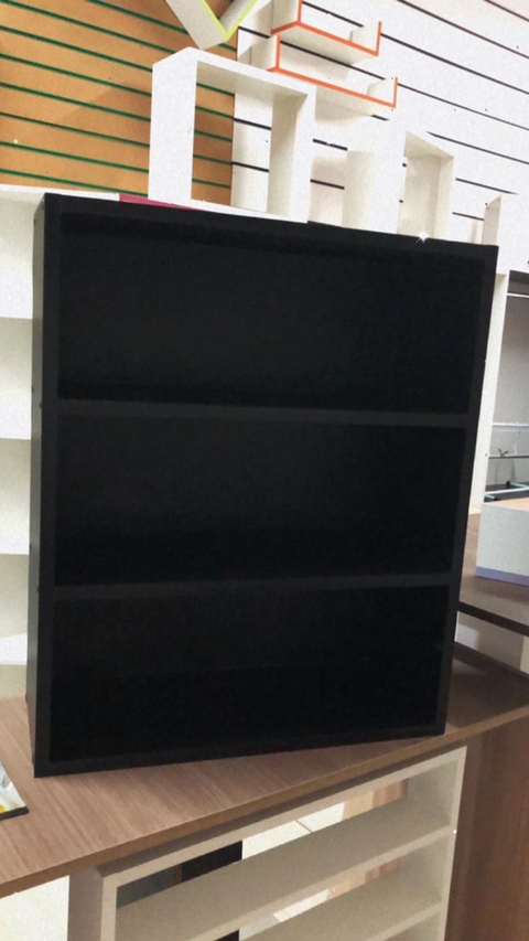 Nicho prateleira exp MDF preto cód.expt