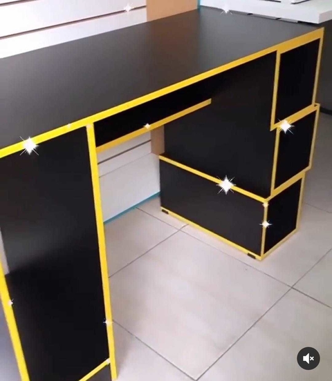 Mesa gamer MDF preto
