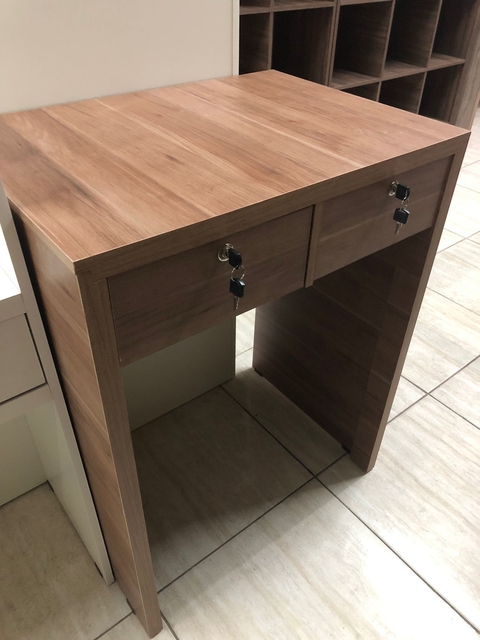 Mesa aparador 2 gvetas MDF amadeirado cód.nayen