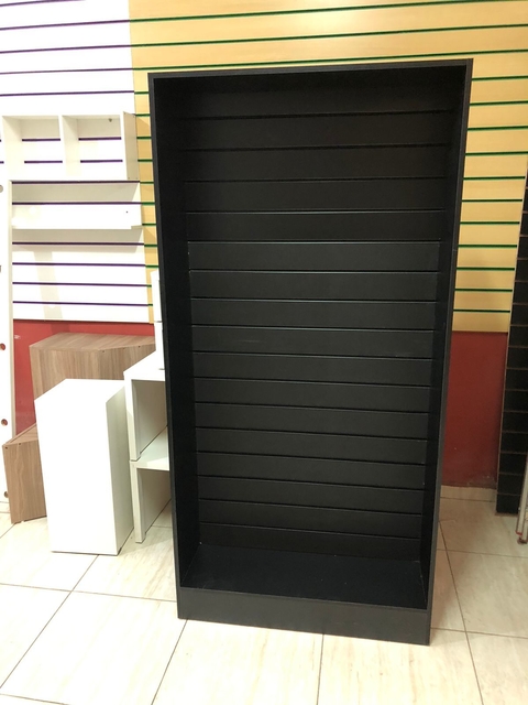Armário Painel canaletado MDF preto.cód695695