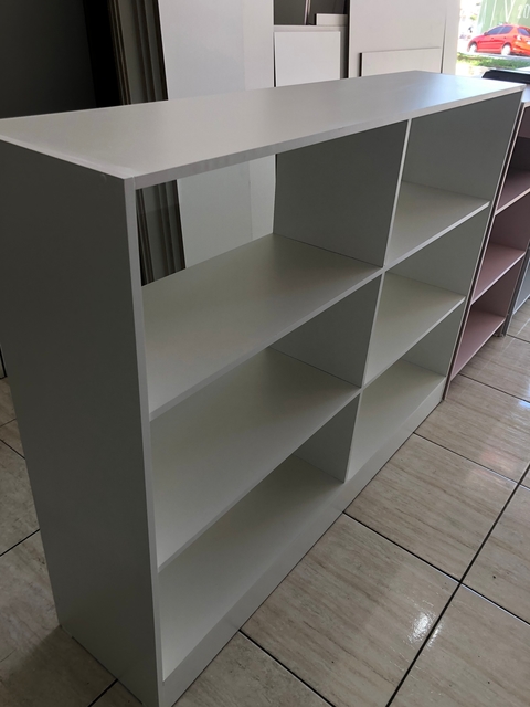 Balcão vitrine MDF cinza cód.pe8