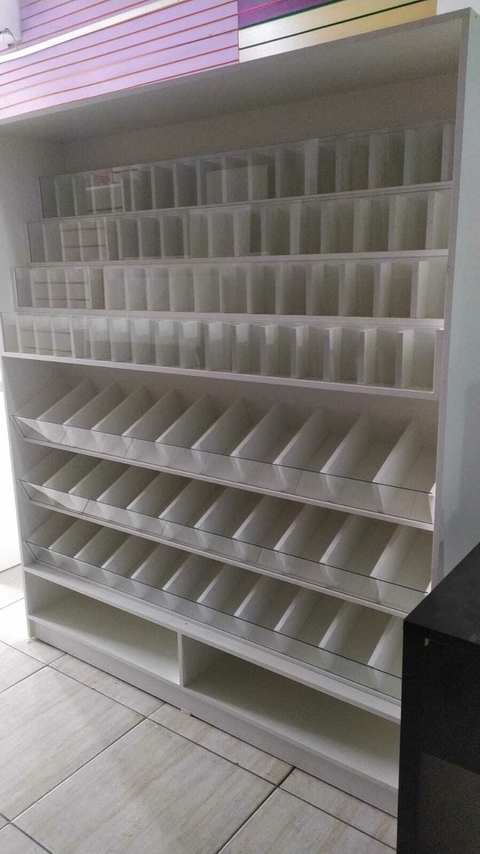 Armário Caneteiro com porta miudeza MDF branco cód.wem