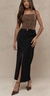 Falda Gamuzada black