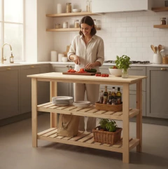 #238 Mesa Quesera Pata ELE con 2 Estante de Varillas - comprar online