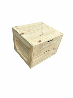 #160 Cajonera interior de placard en Pino x 2 Cajones