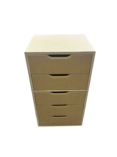 #193 Cajonera interior de placard en MDF (Cajón Alto) x 5 Cajones - tienda online