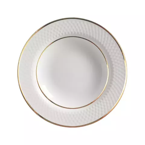 PLATO HONDO SPLIT ORO SET X 6