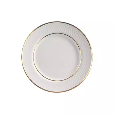 PLATO POSTRE SPLIT ORO SET X 6
