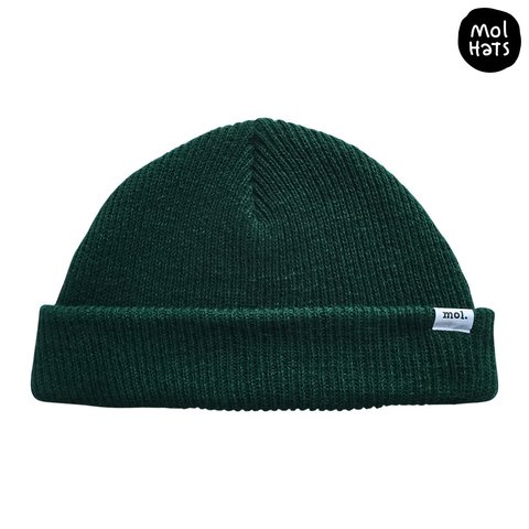 Gorro de Lana (Beanie) Liso Grueso Doble Medio Nº3
