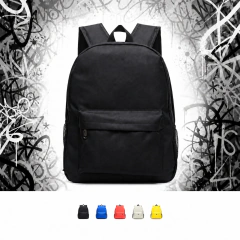 Mochila clásica lisa con bolsillo antirrobo