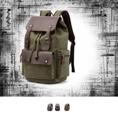 Mochila Retro de lona para notebook