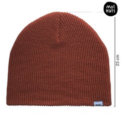 Gorro de Lana (Beanie) Liso Grueso Doble Medio Nº3