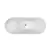 Tina minimalista Moorea blanco y negro Kand - Kalber.mx